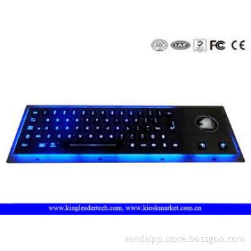 Waterproof Illuminated Metal Keyboard EMC With High Tempera